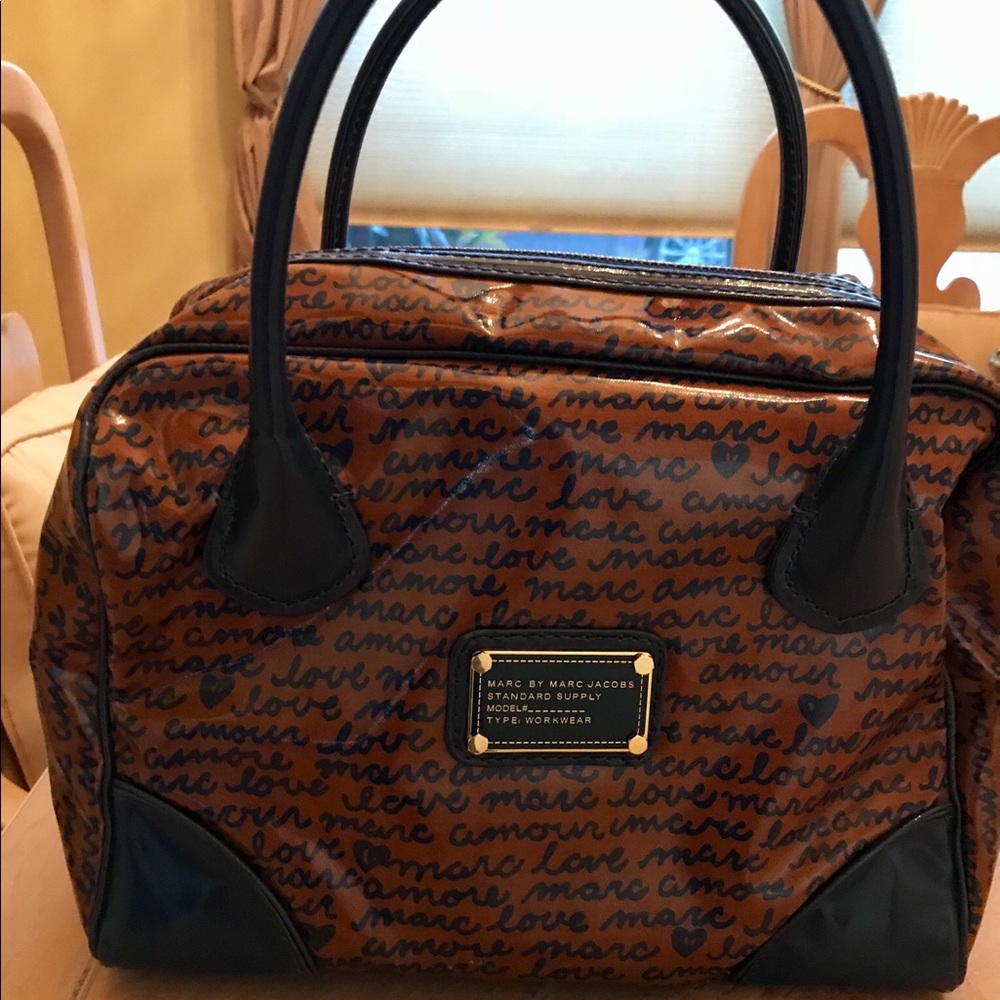 Marc by Marc Jacobs Brown & Navy Tote Bag